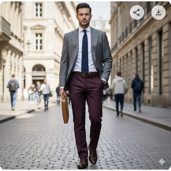 John Clarenton Sports Blazer Jacket Men's 44R Gray 2 Button Single Breast Suit - Picture 14 of 14